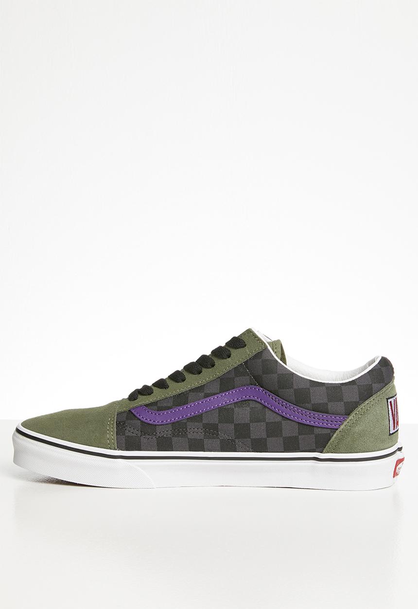 Vans - Ua old skool - (otw rally) checker/multi/deep lichen green
