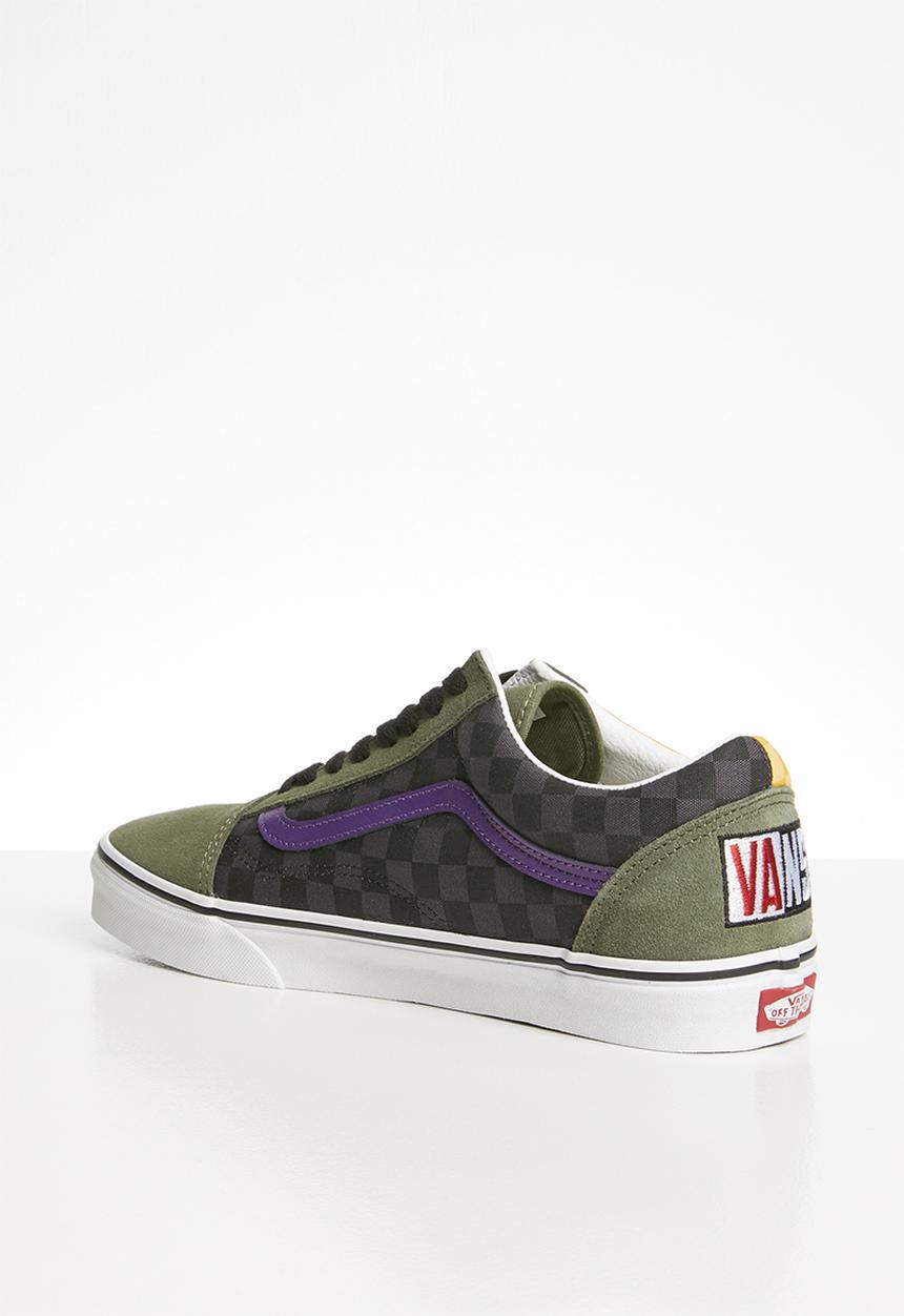 Vans - Ua old skool - (otw rally) checker/multi/deep lichen green