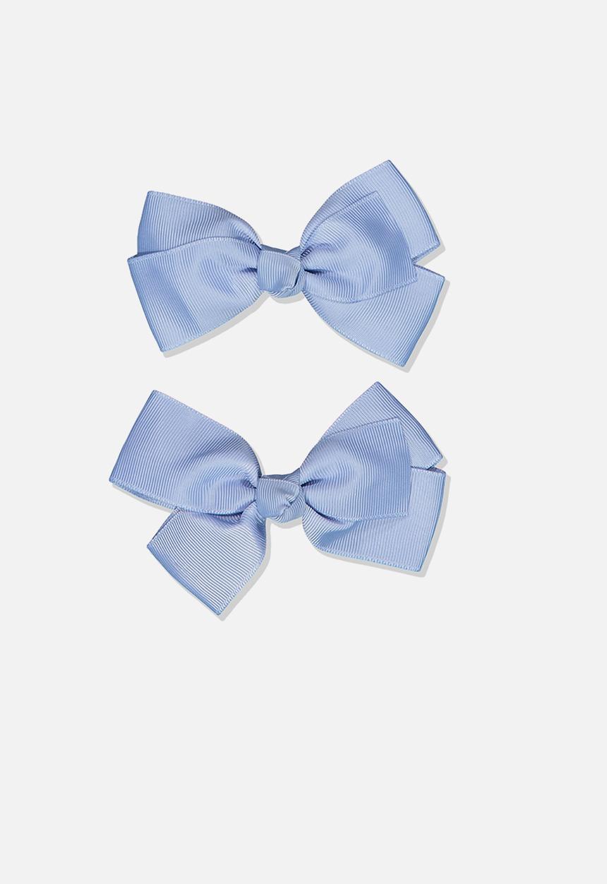 Cotton On - Big bow clips - blue