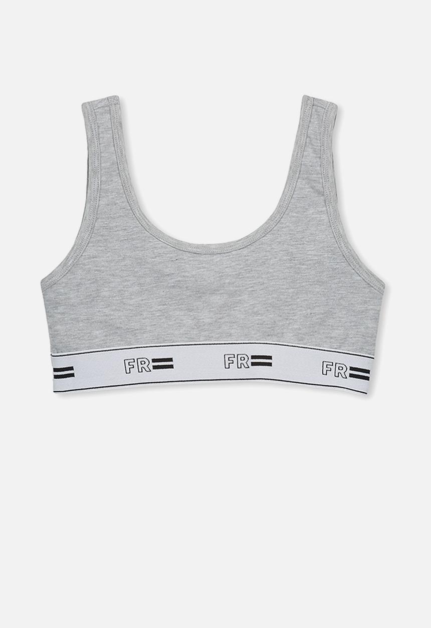 Cotton On - Girls crop top - grey