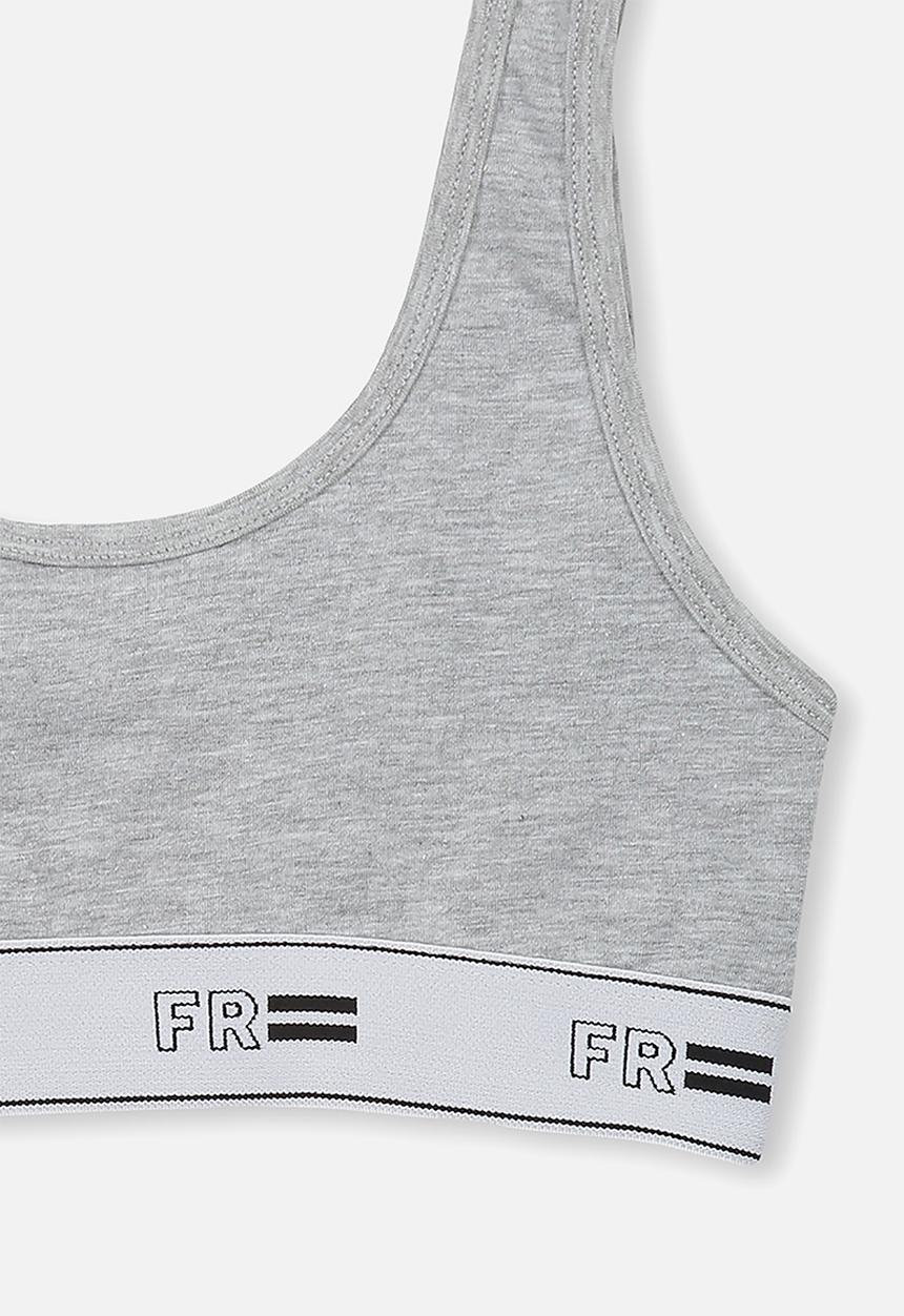Cotton On - Girls crop top - grey