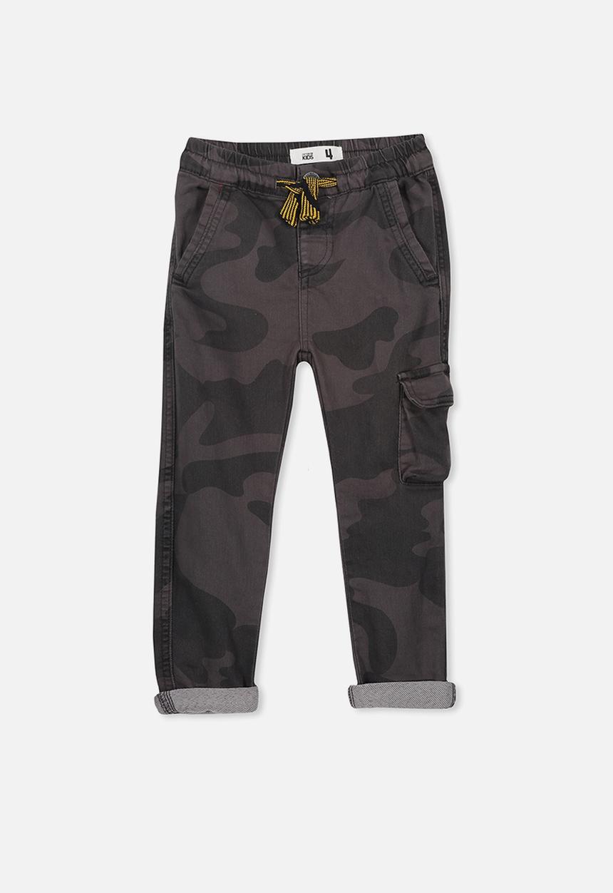 Cotton On - Kieran cargo pant - charcoal