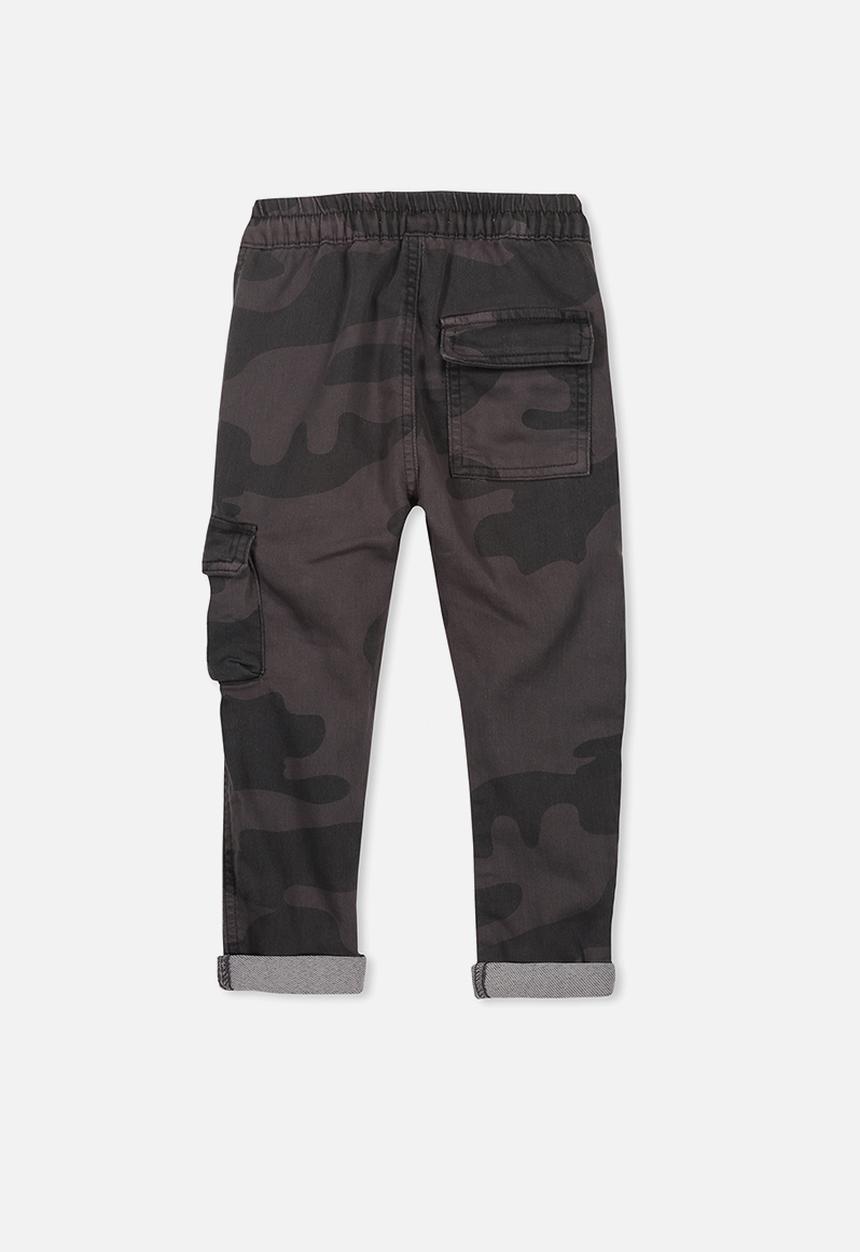 Cotton On - Kieran cargo pant - charcoal