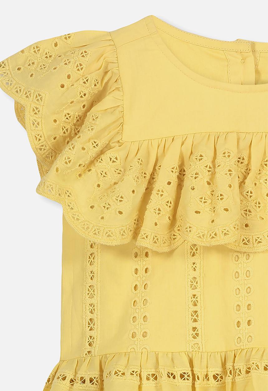 Cotton On - Kiko frill top - yellow