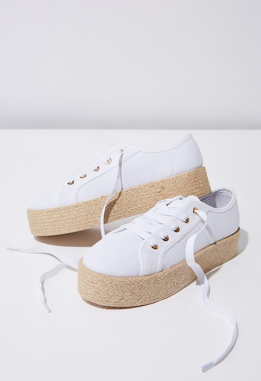 Cotton On - Espadrille sneaker - white
