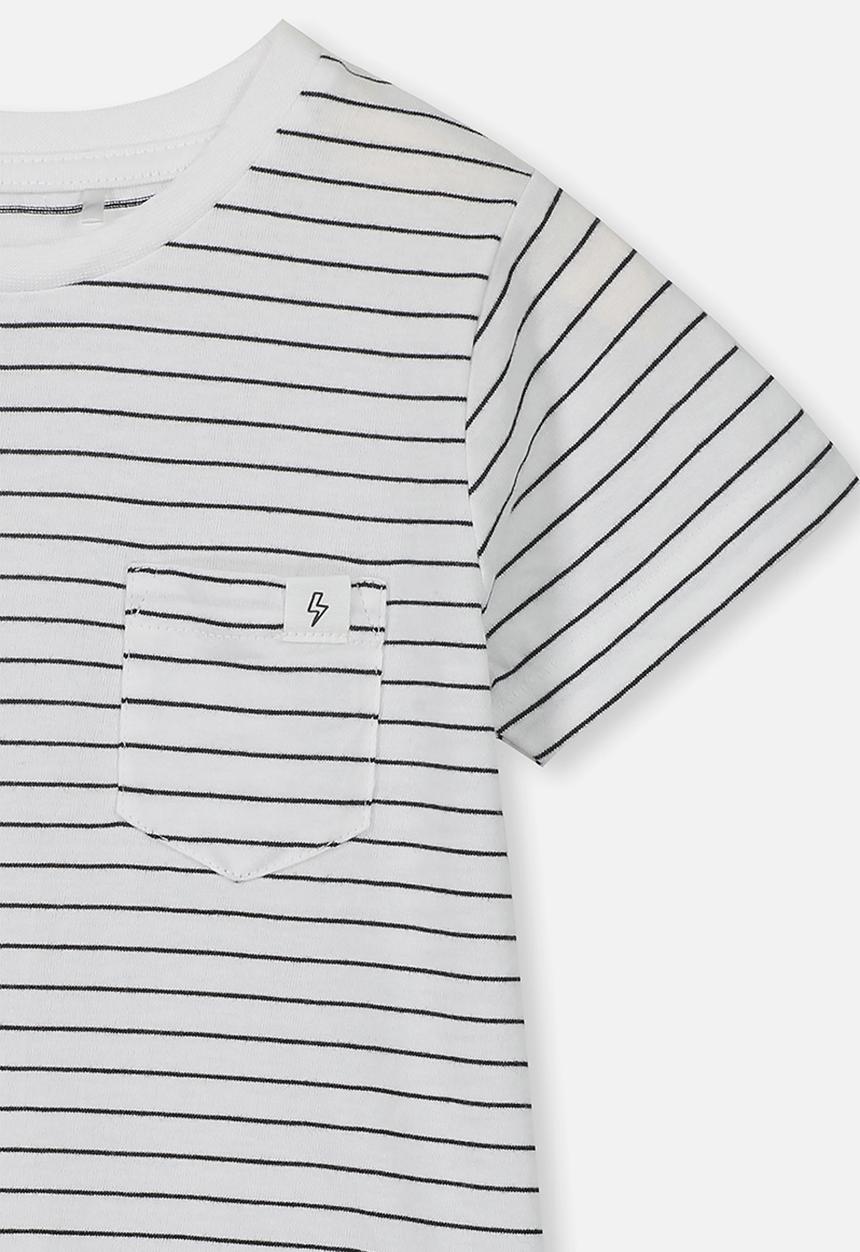 Cotton On - Core short sleeve tee - black & white