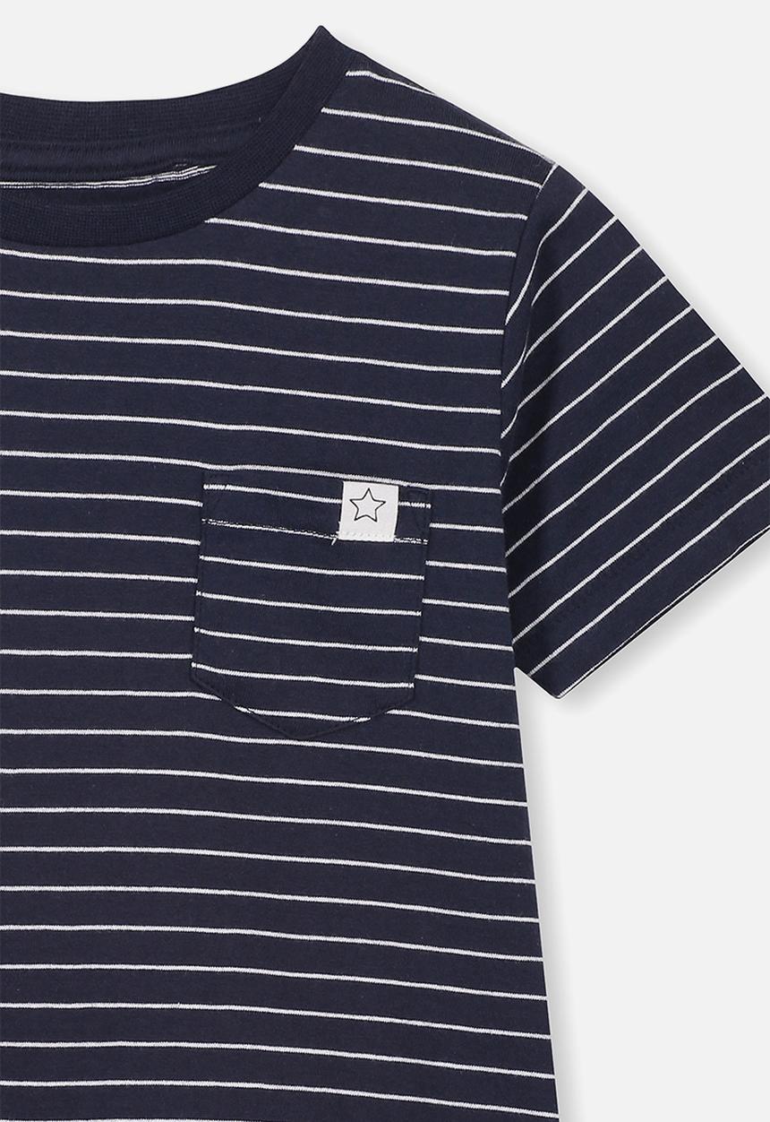 Cotton On - Core short sleeve tee - navy & white