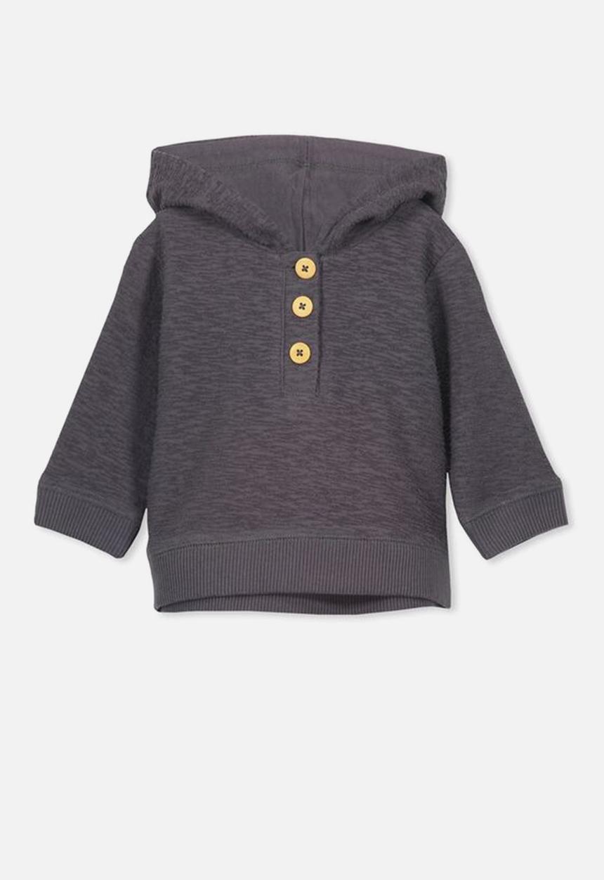 Cotton On - Blair hooded fleece top - grey