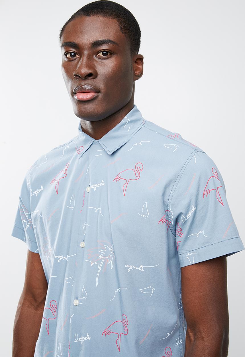 Jack & Jones - Miami resort short sleeve shirt - blue 