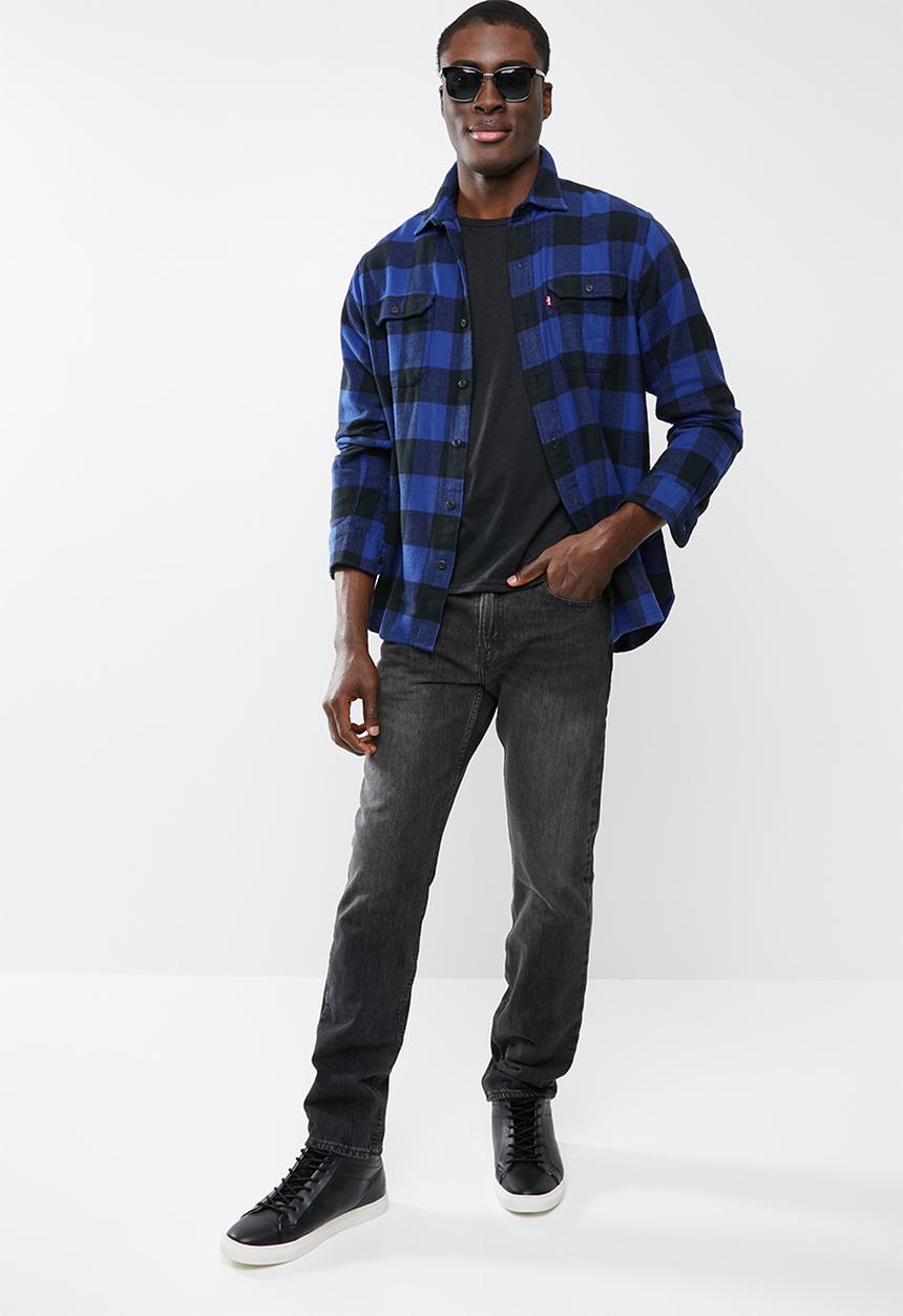 Levi’s® - 502 regular taper forklift jeans - black