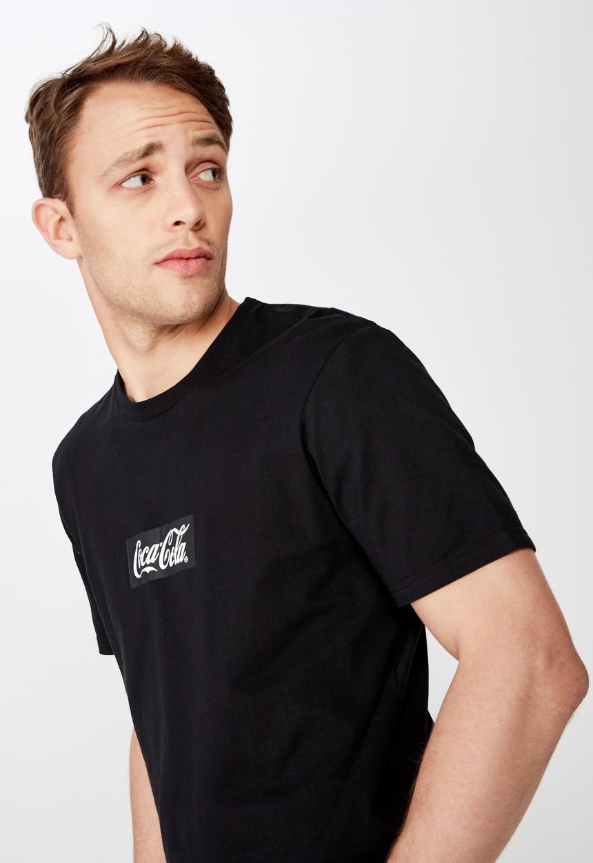 Cotton On - Coke box logo tee - black