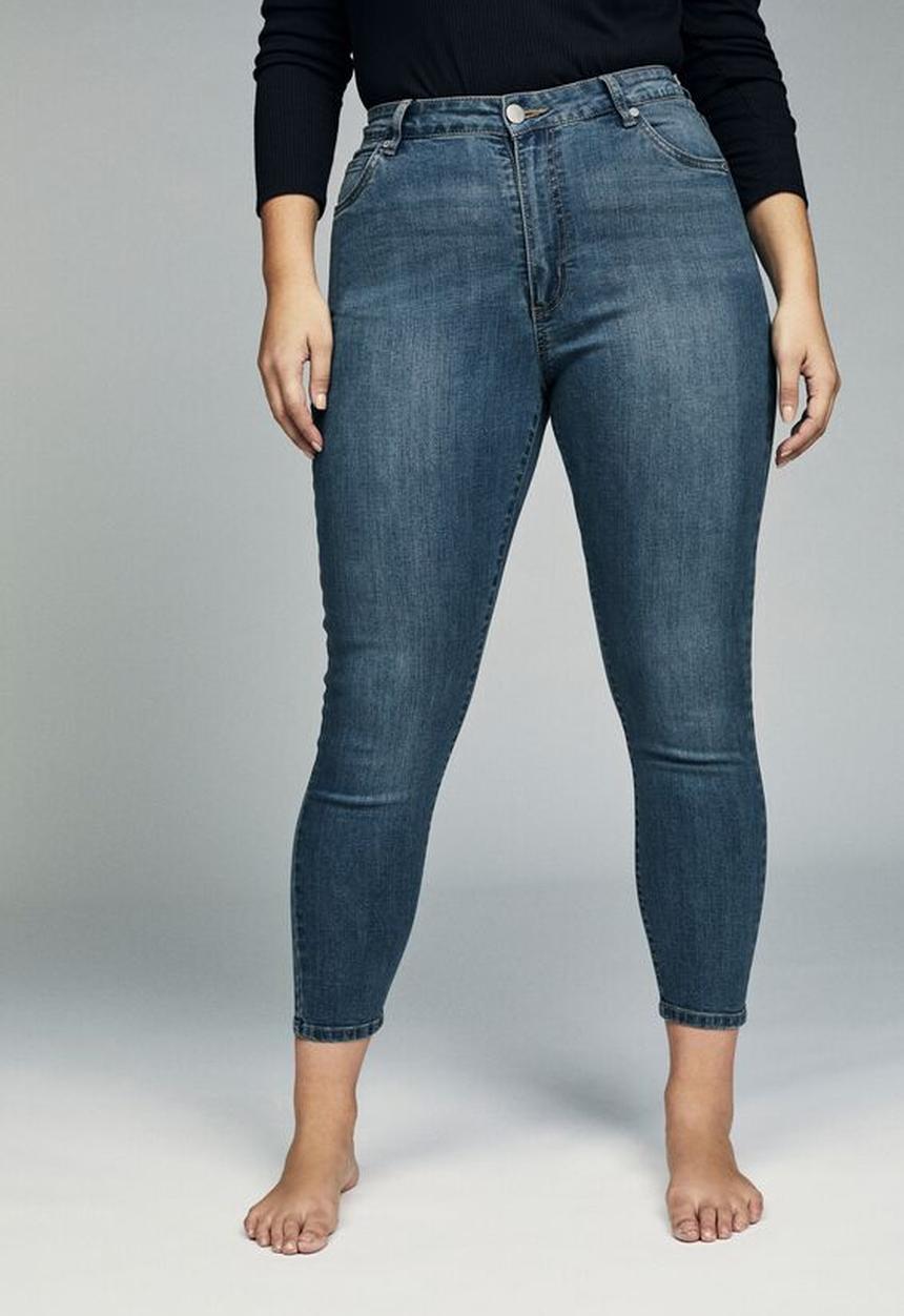 Cotton On - Curve adriana high skinny jean - blue