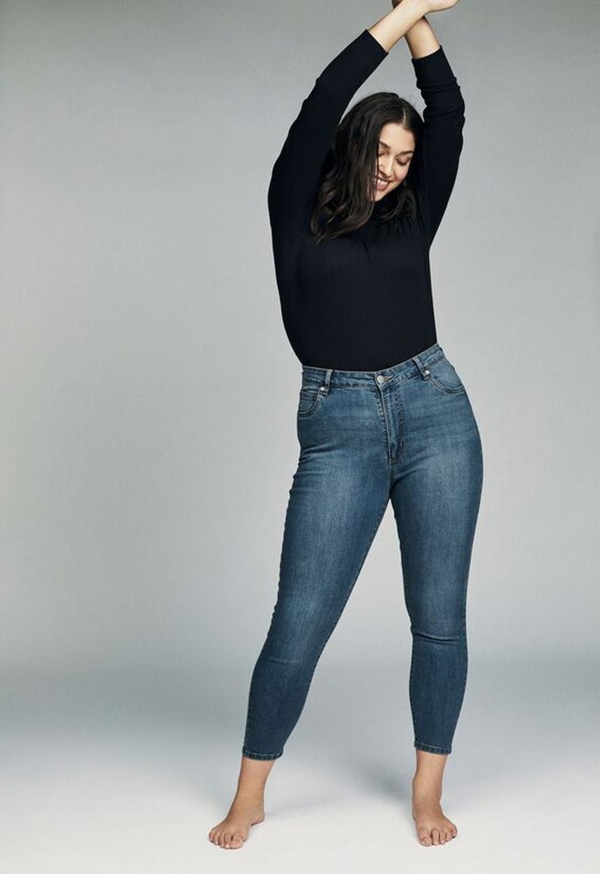 Cotton On - Curve adriana high skinny jean - blue