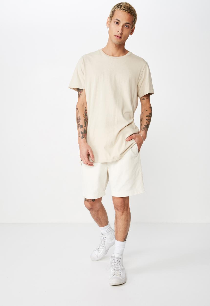 Cotton On - Street volley short - washed ivory cord
