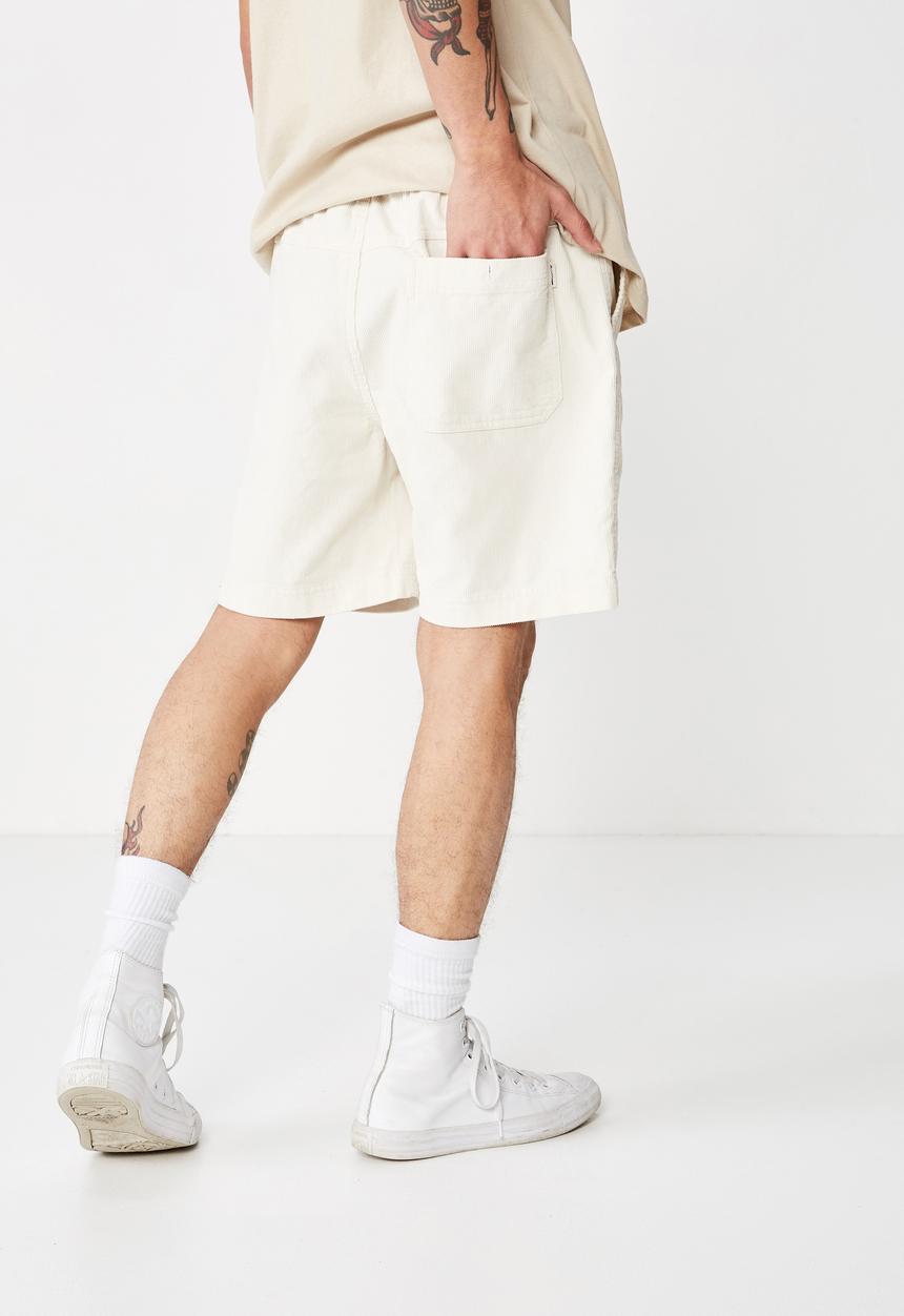 Cotton On - Street volley short - washed ivory cord