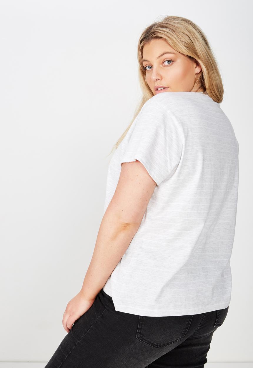 Cotton On - Curve grapic corso venezia - grey & white 