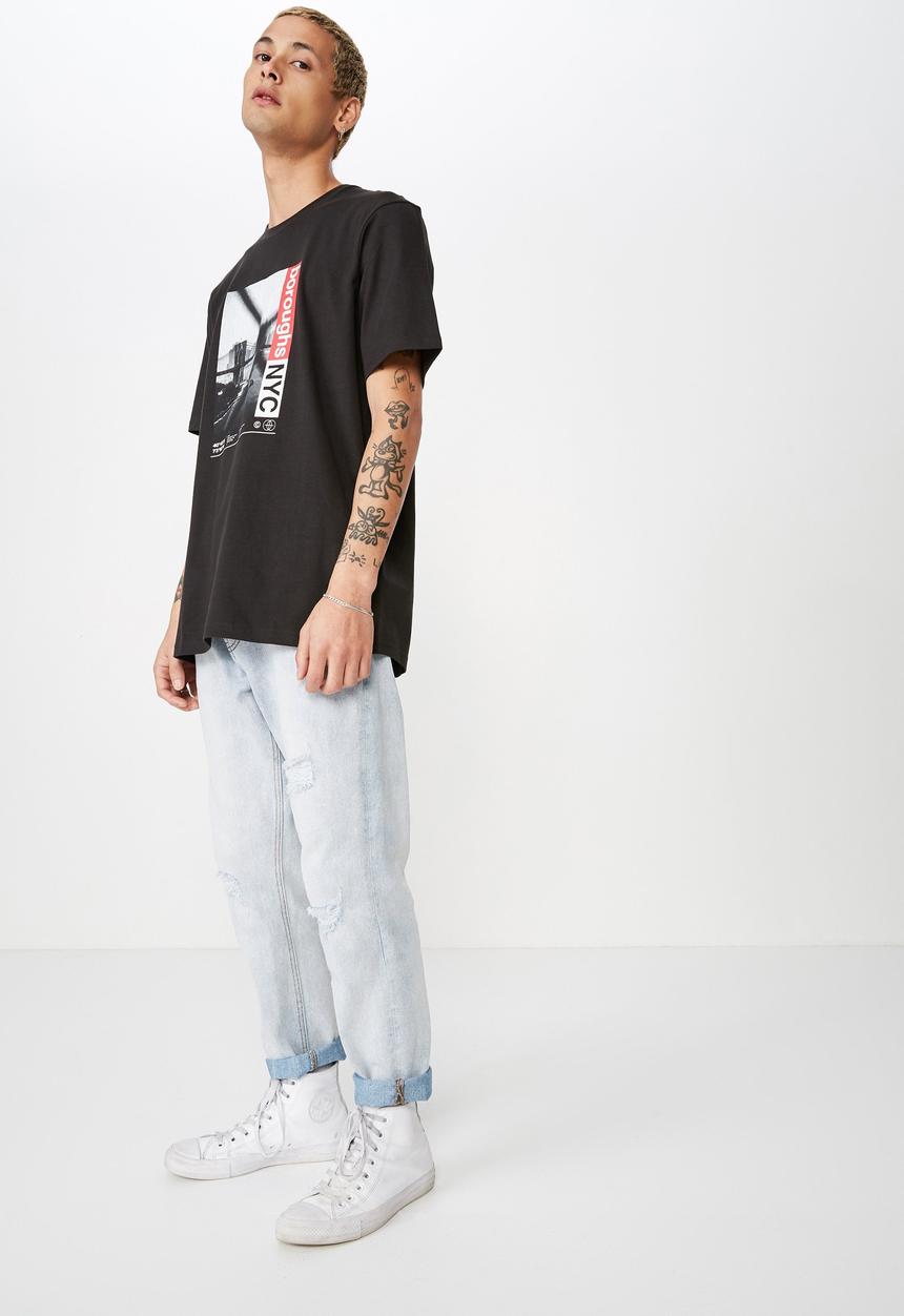 Cotton On - Boroughs NYC T-shirt - black
