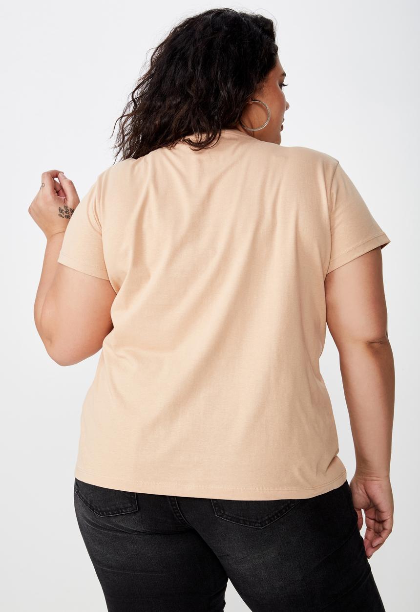 Cotton On - Curve graphic tee worthy - neutral