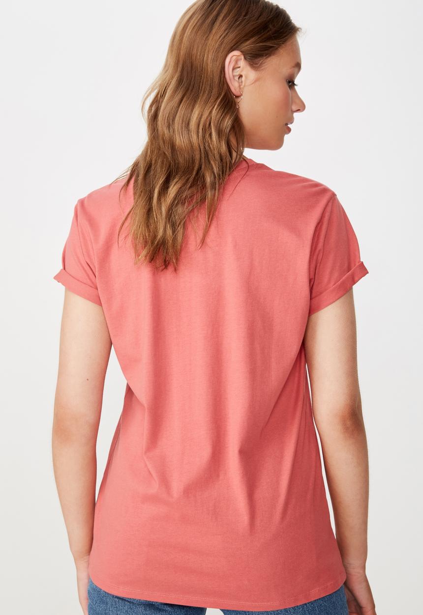 Cotton On - Classic slogan T-shirt good better best - coral
