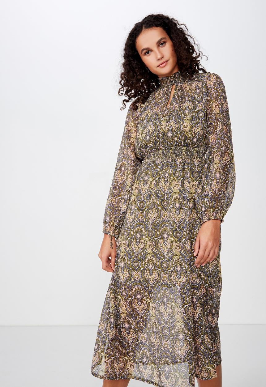 Cotton On - Woven lilian midi dress - multi