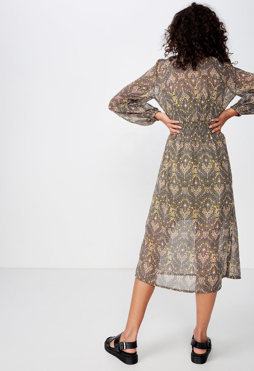 Cotton On - Woven lilian midi dress - multi