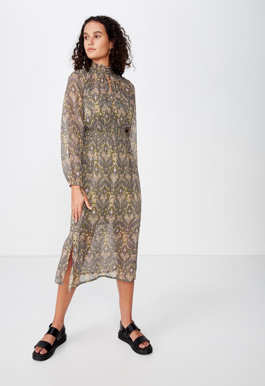Cotton On - Woven lilian midi dress - multi