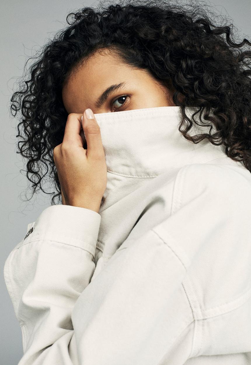 Cotton On - Angie chopped denim jacket - white