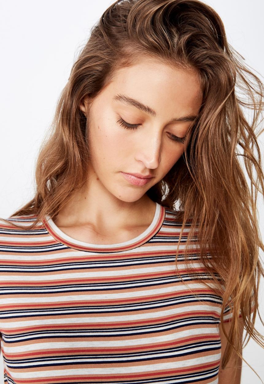Cotton On - The baby tee nic stripe - multi