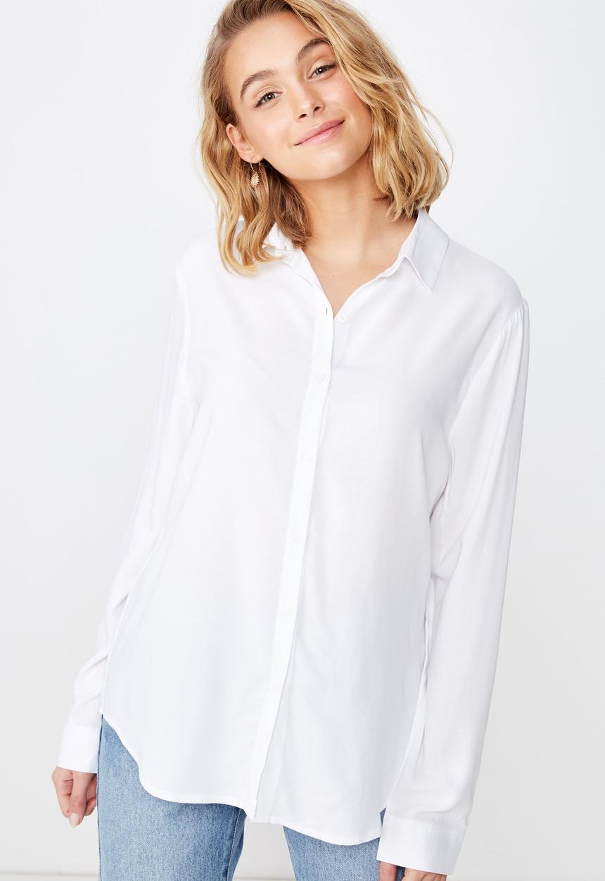 Cotton On - Rachel everyday shirt - white