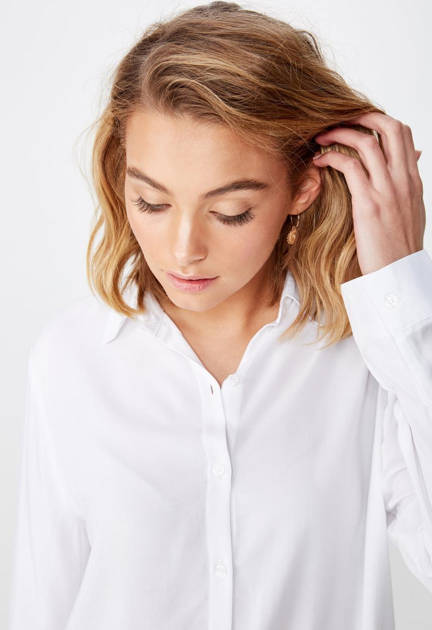Cotton On - Rachel everyday shirt - white