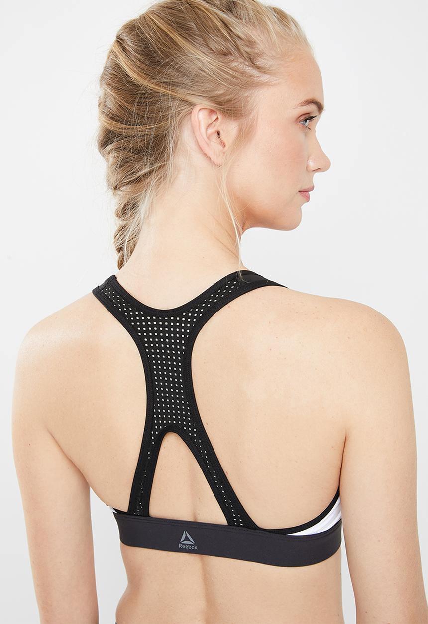 Reebok - Os hero racer bra - beige & black 