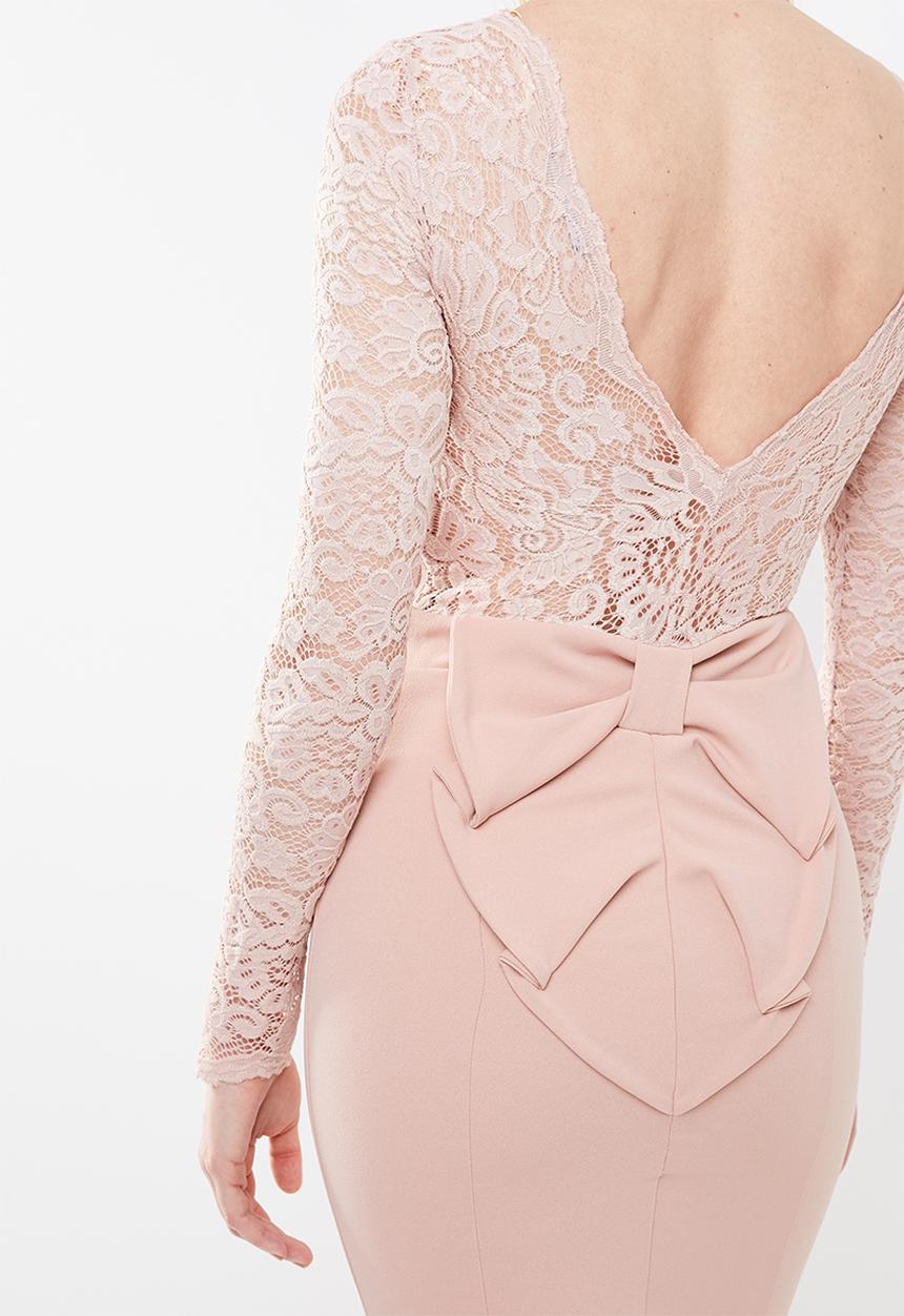 SISSY BOY - Lace mixed maxi - pink