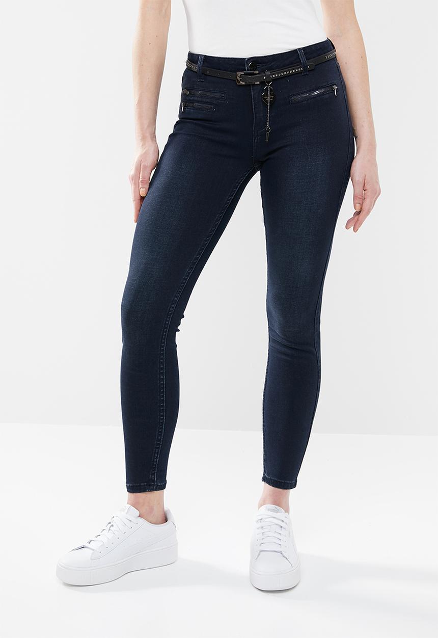 SISSY BOY - Jon jon skinny with front zips - navy