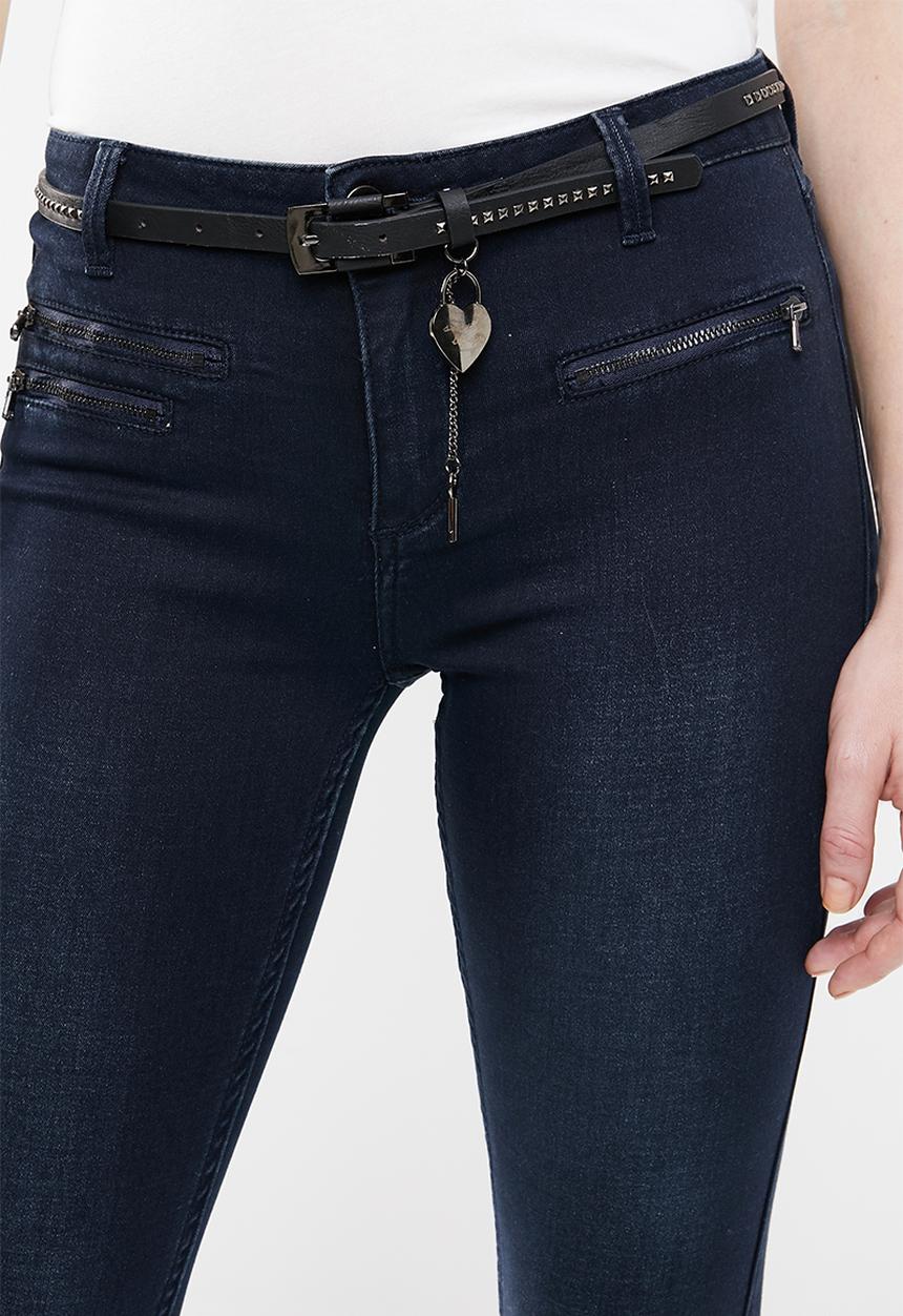 SISSY BOY - Jon jon skinny with front zips - navy