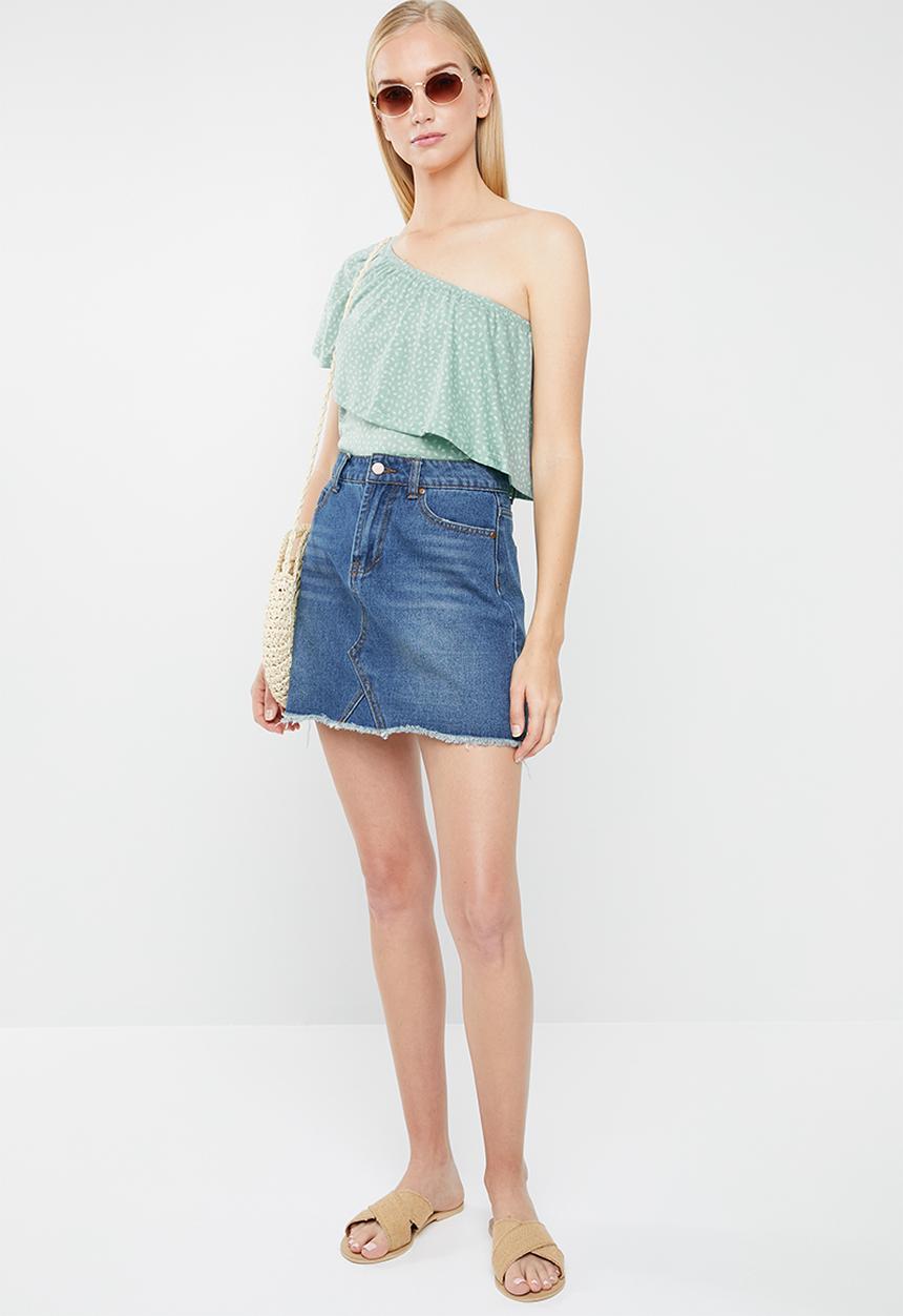O'Neill - Larson off shoulder tee - green