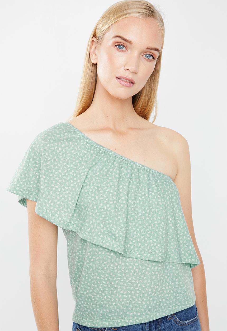 O'Neill - Larson off shoulder tee - green