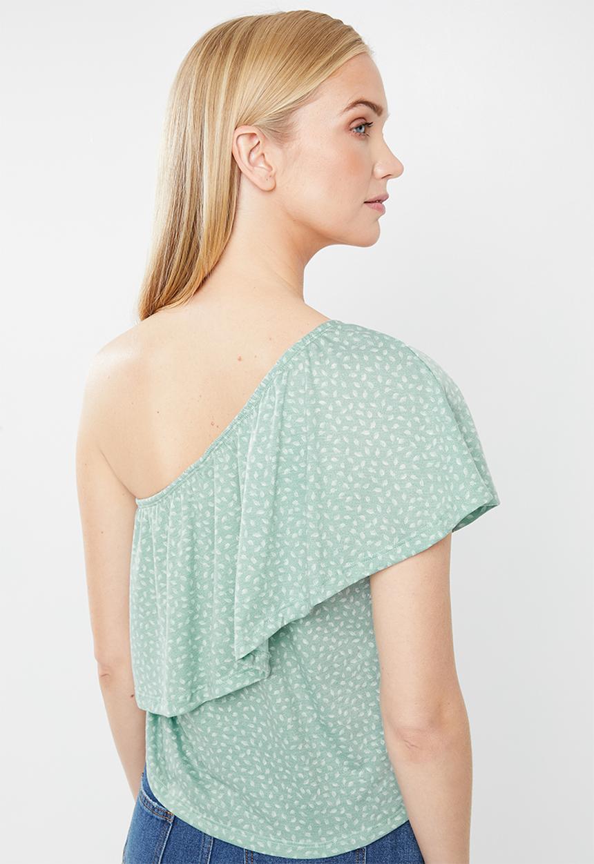 O'Neill - Larson off shoulder tee - green