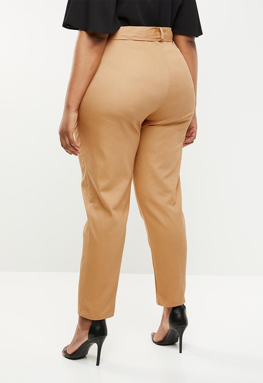 Missguided - Belt detail cargo bottoms - neutral