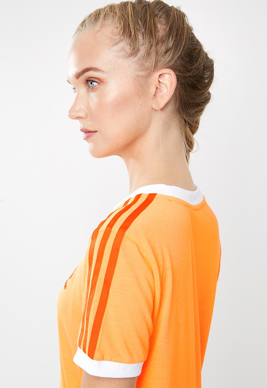 adidas Originals - 3 Stripe tee - orange