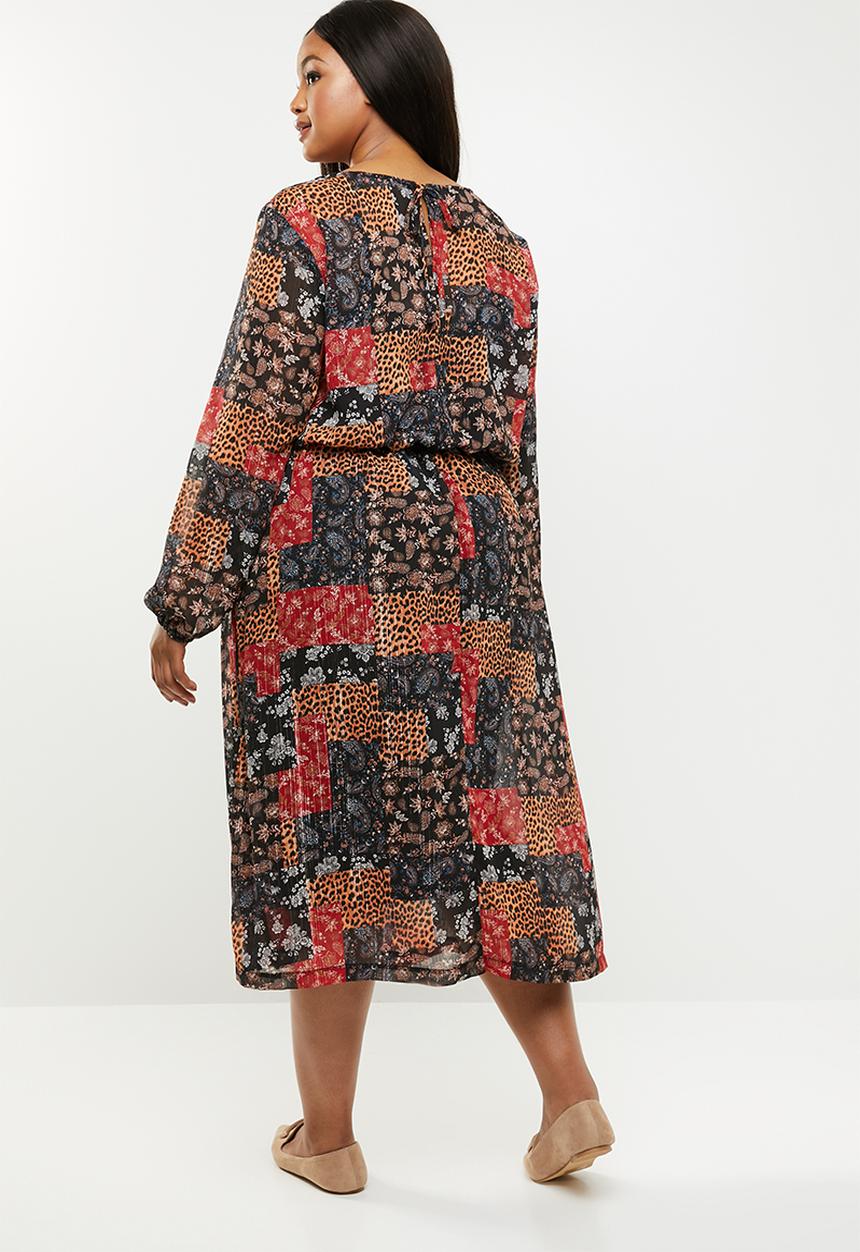 edit Plus - Peasant dress - multi 