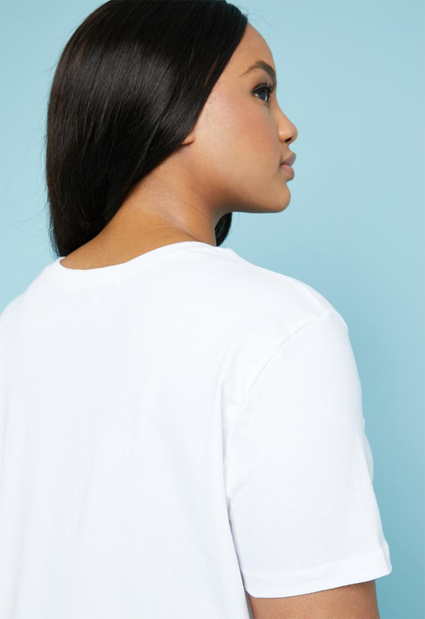 Superbalist - Placement printed tee (plus) - white