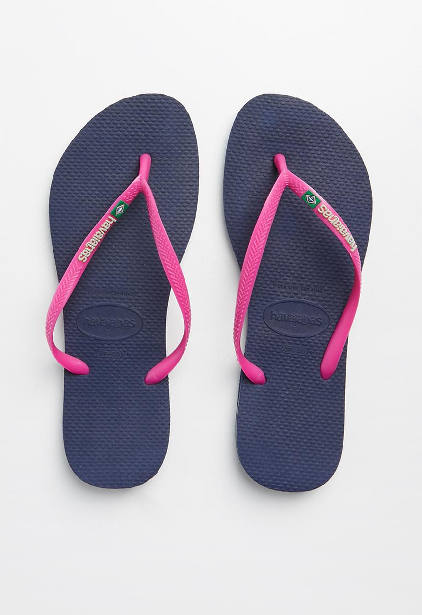 Havaianas - Slim brazil - navy & pink 