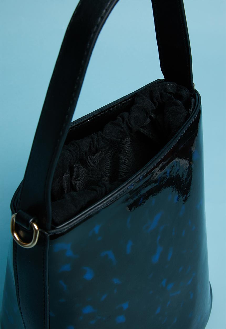 Superbalist - Patent perspex bag - blue & black