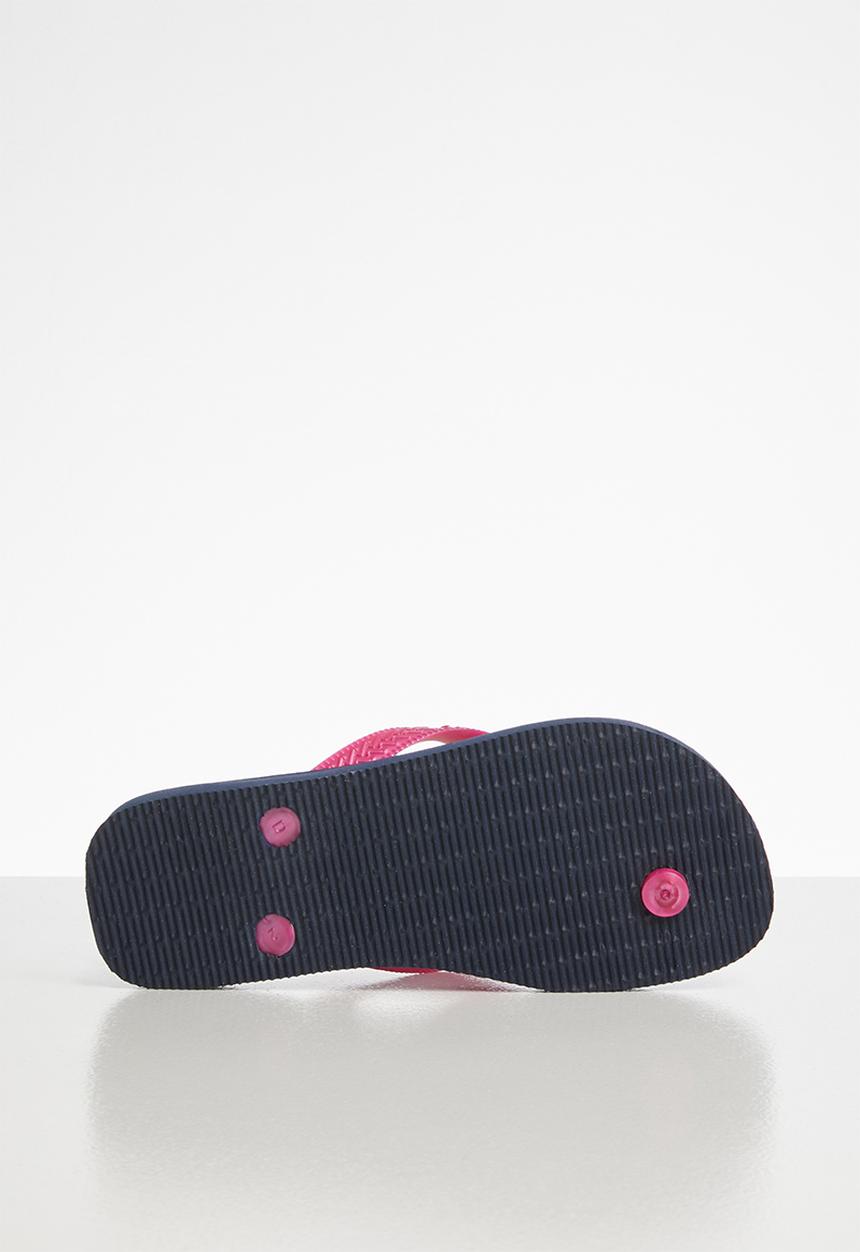 Havaianas - Flores flips flops - navy & pink