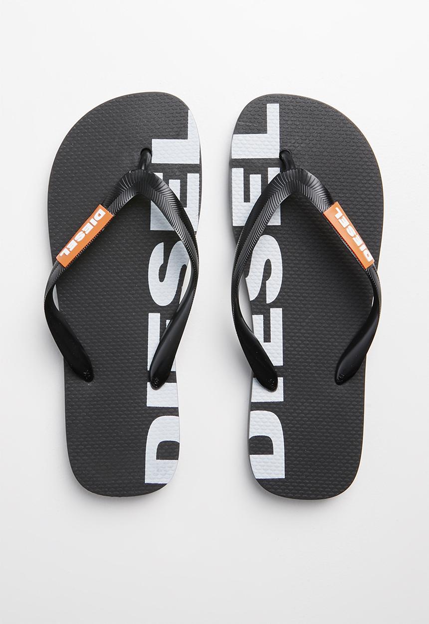 Diesel  - SA-briian w flip flops - black/orange popsicle