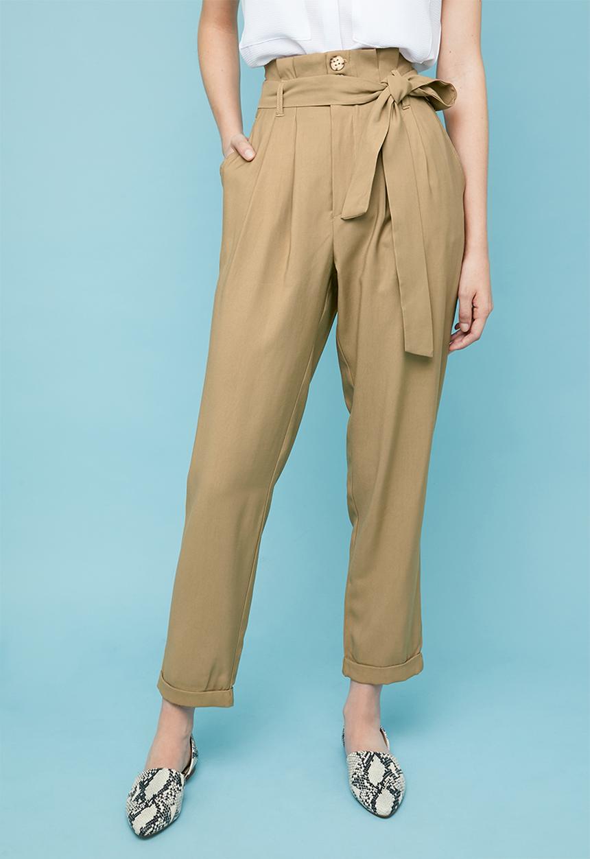 Superbalist - Premium paperbag trouser - neutral