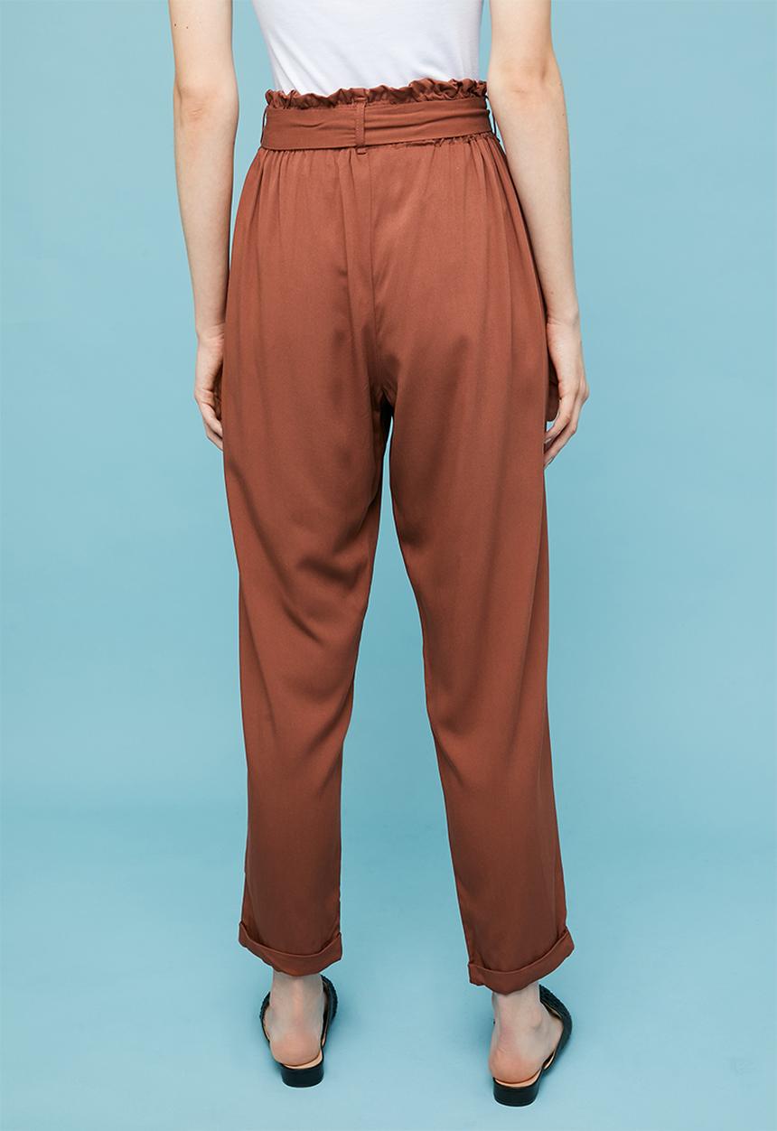 Superbalist - Paperbag trouser - rust