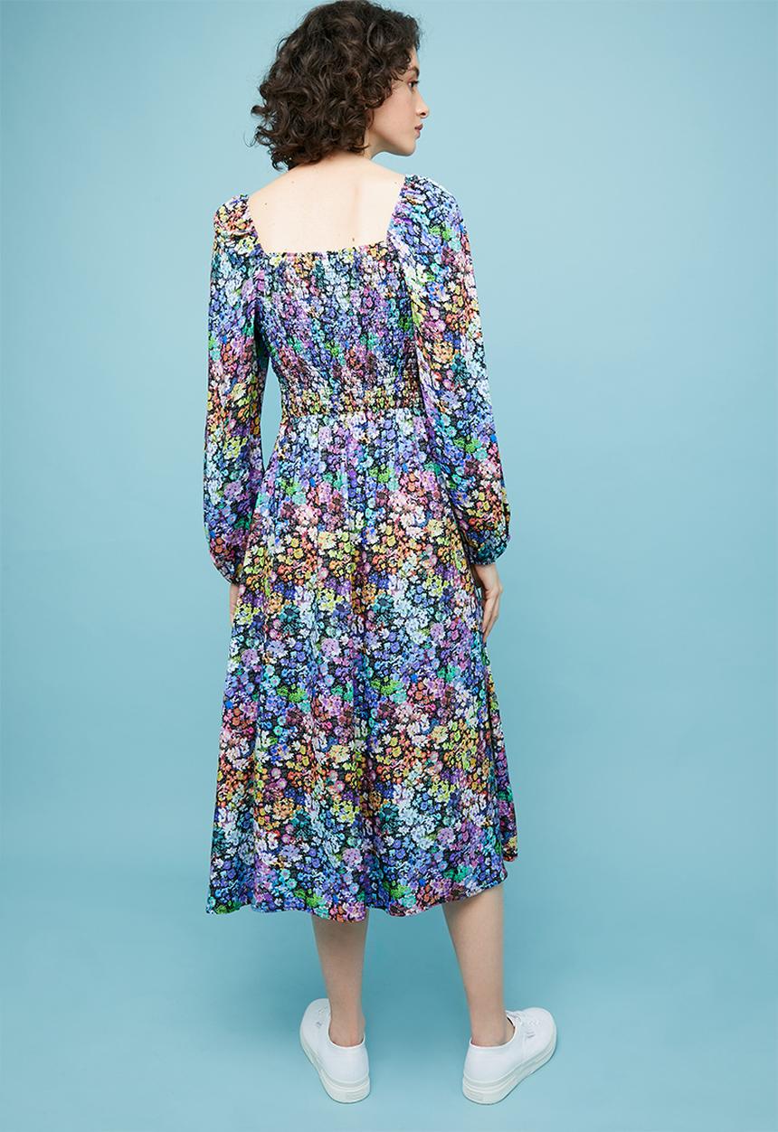 Superbalist - Square neck midi dress - multi