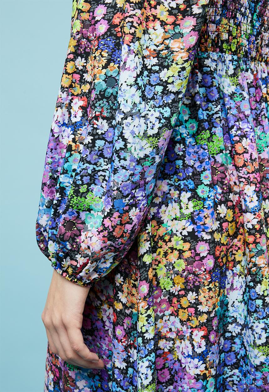 Superbalist - Square neck midi dress - multi