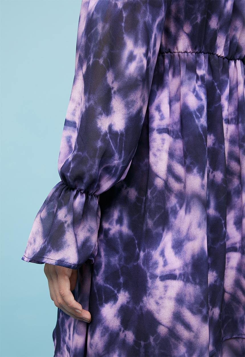 Superbalist - Tiered midi dress - purple